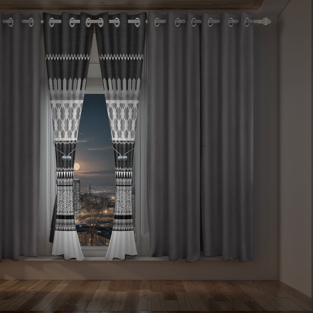 Boho Geometric 6-Piece Curtain Set (38"×84")
