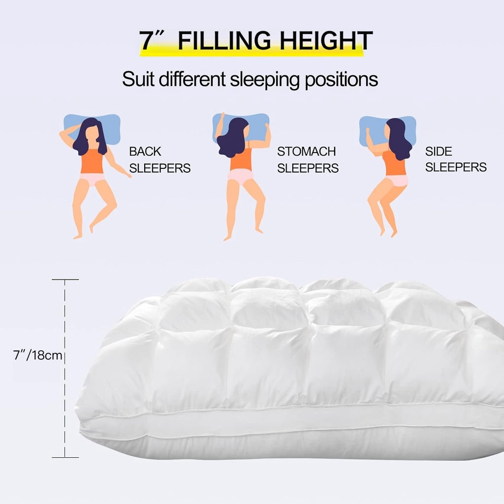 Fluffy Microfiber Pillow (24"×17")