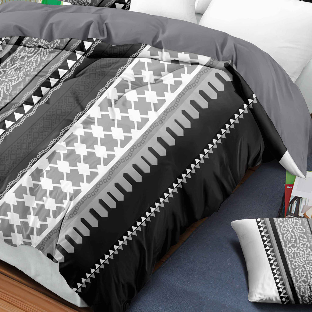 Boho Tribal 3-Piece Quilted Bedspread