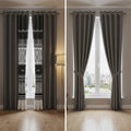 boho geometric 6-piece curtain set mix and match style
